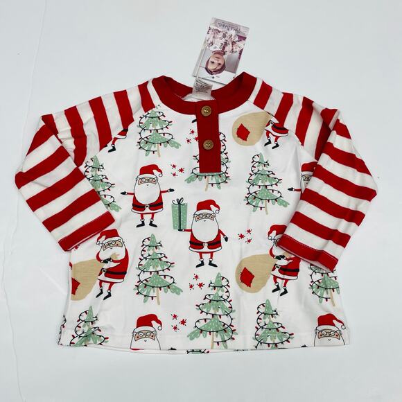 NWT Tesa Babe 12-18M Here Comes Santa Henley Set - Picture 2 of 4